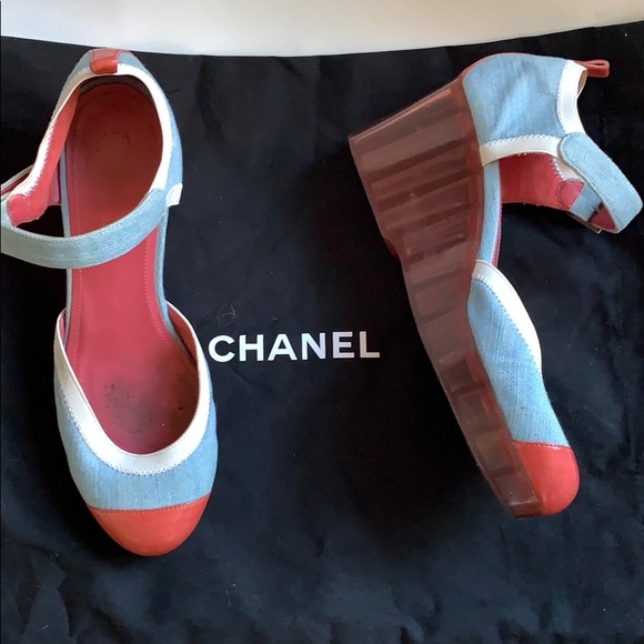 CHANEL Shoes - CHANEL JELLY DENIM PLATFORMS